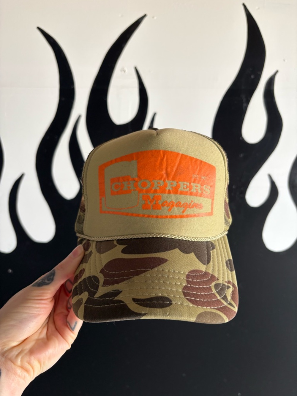 Choppers Magazine Camo Trucker Hat